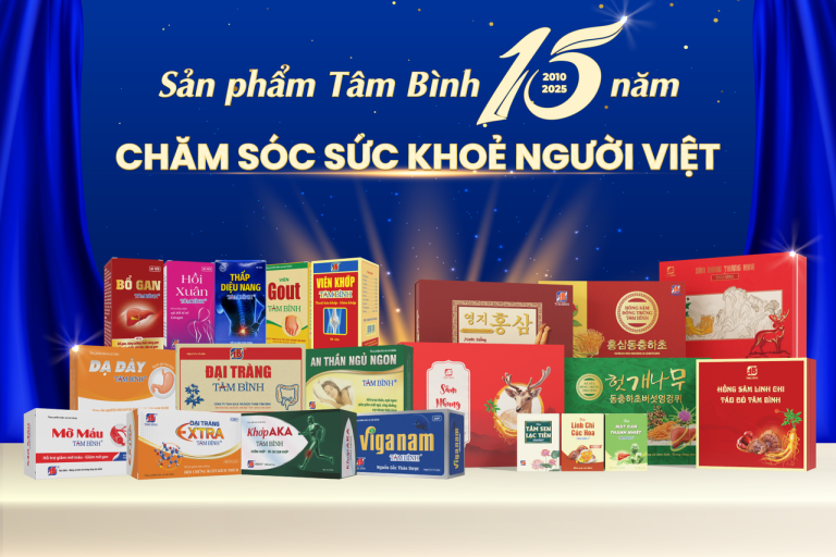 Dược phẩm Tâm Bình – 15 năm đồng hành cùng sức khỏe người Việt